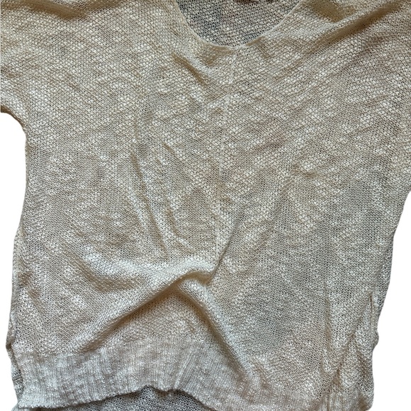 Main Strip Sheer Sweater Blouse - Picture 2 of 3